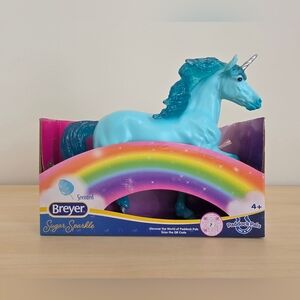 Breyer Paddock Pals Toy Horse Unicorn SUGAR SPARKLE #B-PP-10027 Scented Blue NEW